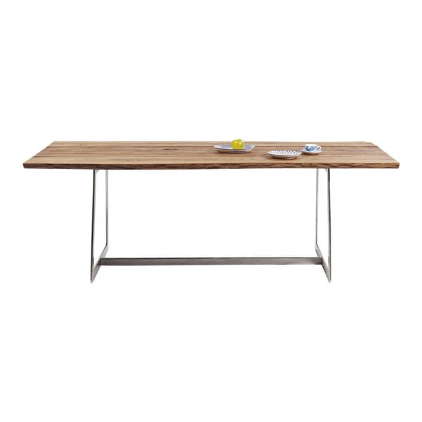 Jídelní stůl s deskou z jasanového dřeva Kare Design Romana, 220 x 100 cm