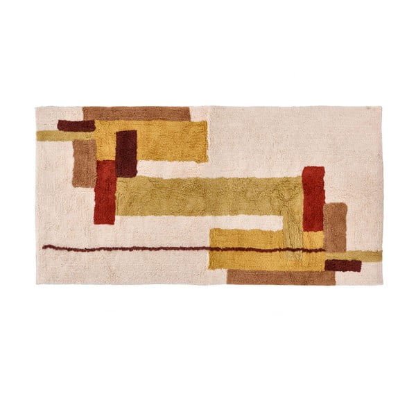 Oranžový bavlněný koberec 180x90 cm Lau - Villa Collection