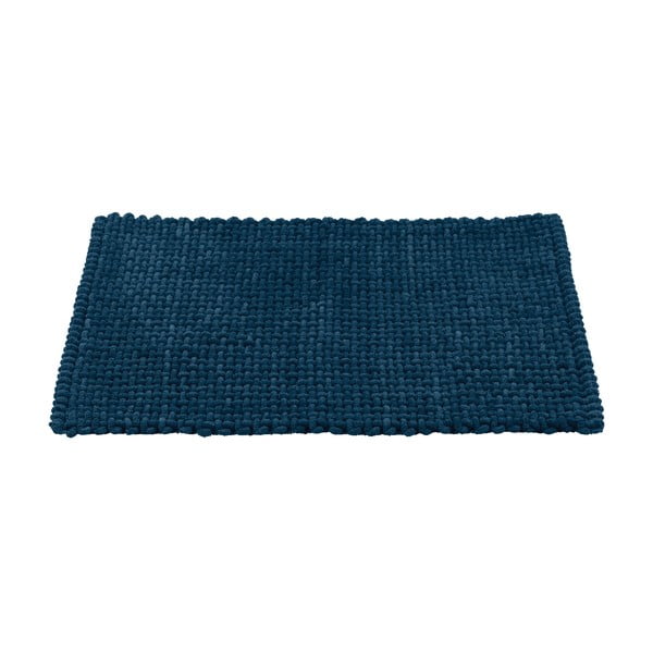 Tmavě modrá textilní koupelnová předložka 50x80 cm Covelo – Wenko-image-2