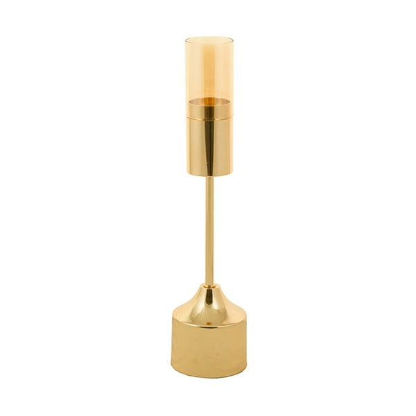 Svícen zlaté barvy Santiago Pons Luxy, výška 37 cm