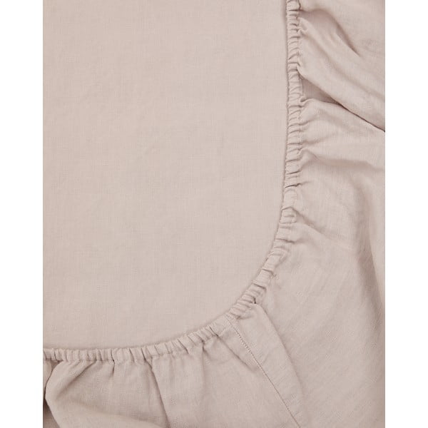 Napínací bavlněné prostěradlo taupe 180x200 cm Simmel – Kave Home-image-1