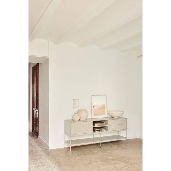 Krémový TV stolek 175x74x45 cm Platt – Teulat-image-2