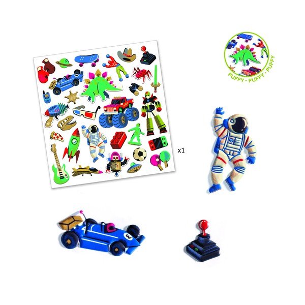 Sada 30 samolepek Djeco Retro Toys-image-1