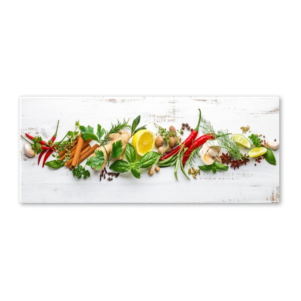 Obraz Styler Glasspik Shabby Herbs, 30 x 80 cm