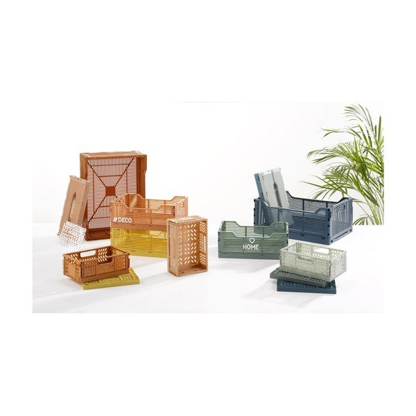 Světle růžový plastový úložný box 21x14.5x8 cm – Homéa-image-4