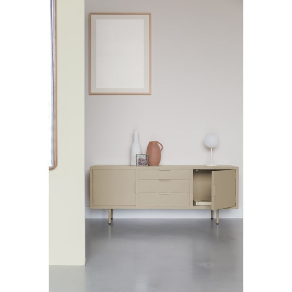 Béžová komoda 140x55x40 cm Kos – White Label-image-1