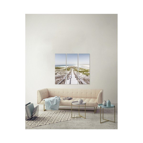 Vícedílný obraz Styler Canvas By The Sea, 27 x 75 cm-image-1