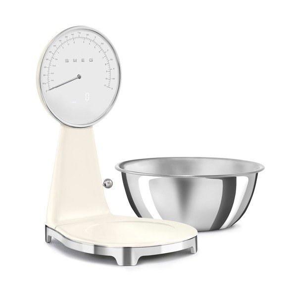 Krémová plastová digitální kuchyňská váha – SMEG-image-3