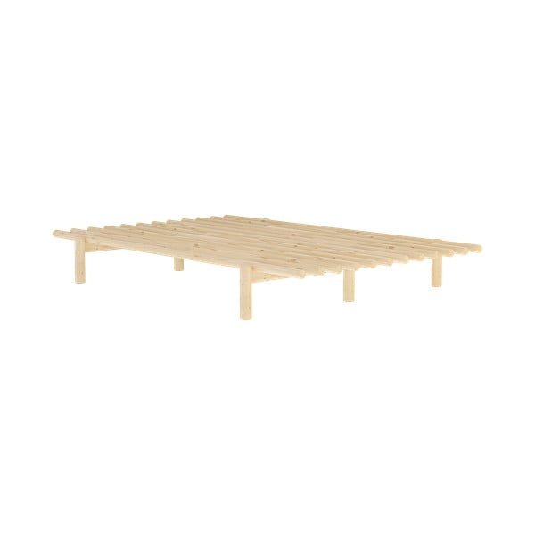 Dvoulůžková postel z borovicového dřeva s roštem 140x200 cm Pace – Karup Design