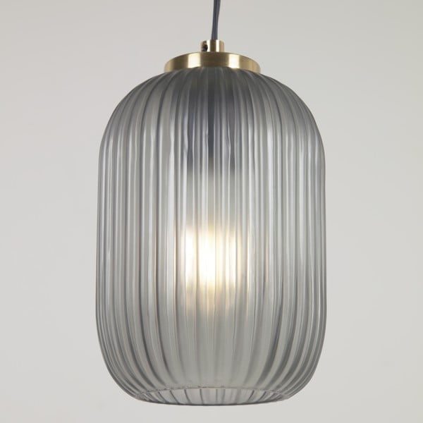 Stropní svítidlo ve zlaté barvě se skleněným stínidlem ø 12 cm Hestia – Kave Home-image-1