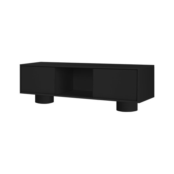 Černý TV stolek 160x48x42 cm Taro – noo.ma
