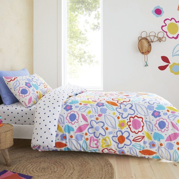 Bavlněné dětské povlečení 200x135 cm Blomme Floral - Pineapple Elephant-image-1