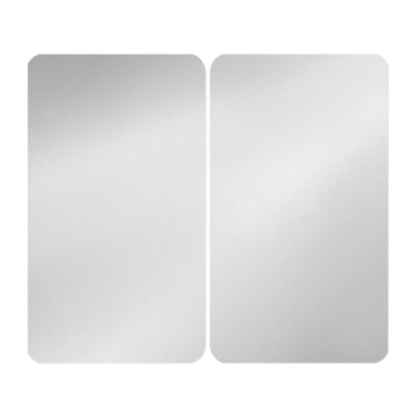 Set 2 skleněných krytů na sporák Wenko Universal Silver