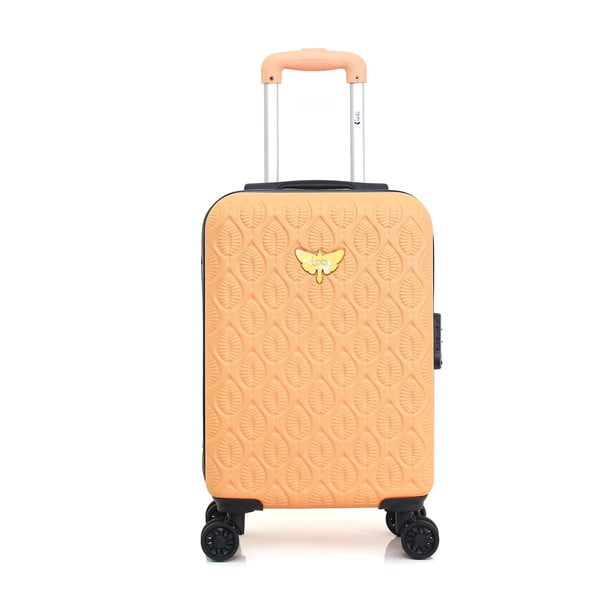 Oranžové skořepinové zavazadlo na 4 kolečkách LPB Alicia, 31 l