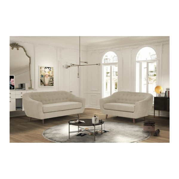 Šedohnědá dvoumístná pohovka Jalouse Maison Vicky-image-2