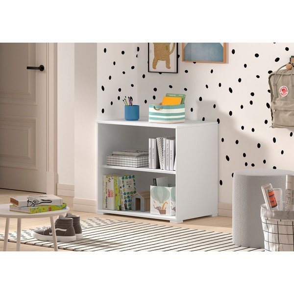 Bílá dětská knihovna 68x62x43 cm Sam – Vipack-image-1