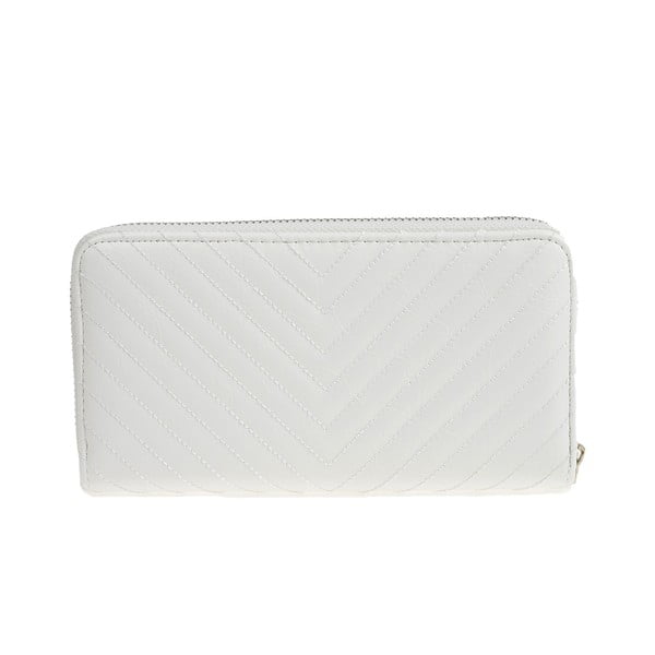 Bílá koženková peněženka Carla Ferreri