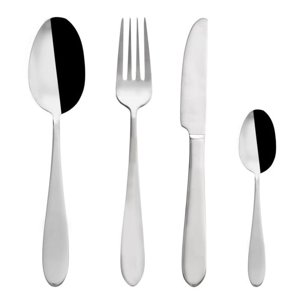 Nerezový příbor 24 ks ve stříbrné barvě Mirror – Orion