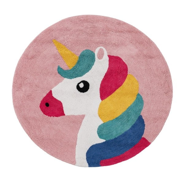 Bavlněný dětský koberec ø 100 cm Unicorn – Ixia