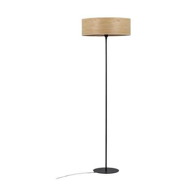 Stojací lampa z dubové dýhy Sotto Luce TSURI XL, ø 45 cm