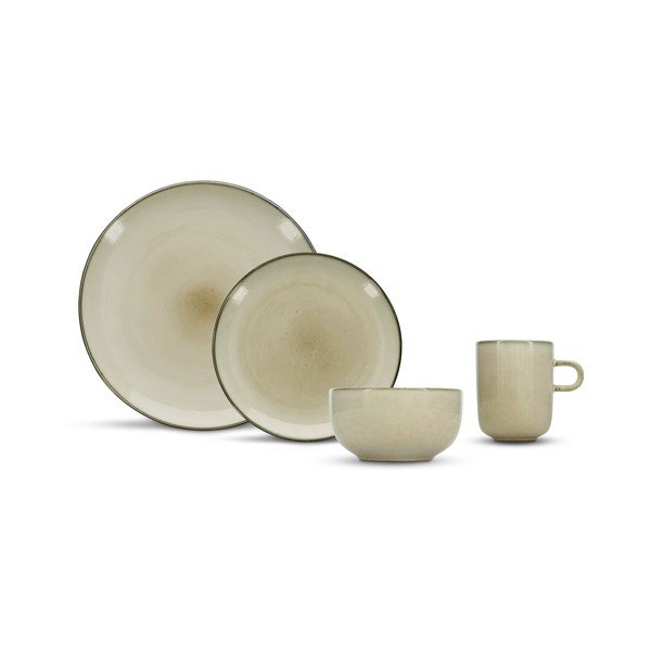 Kameninová jídelní sada 16 ks pro 4 osoby Meridian – Salt&Pepper-image-2