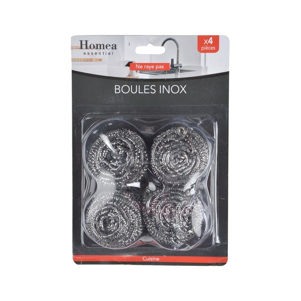 Ocelové drátěnky na mytí nádobí v sadě 12 ks – Homéa-image-1