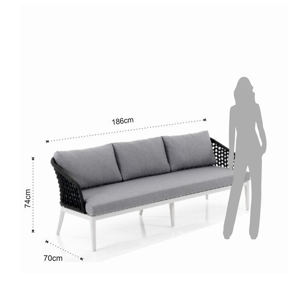 Šedý hliníkový zahradní lounge set pro 5 Afteli – Tomasucci-image-1