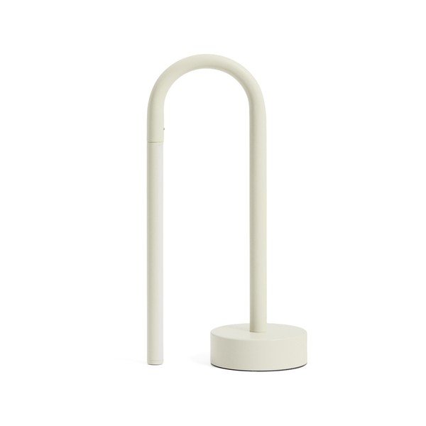 Slonovinová kovová LED stolní lampa (výška 30 cm) Bow – Kave Home