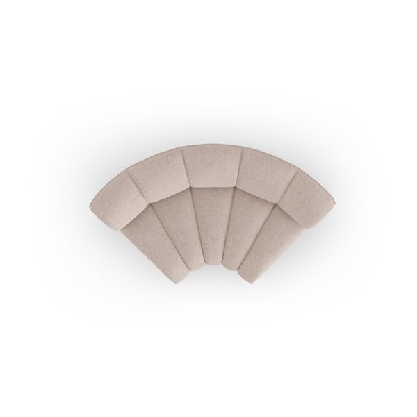 Béžový žinylkový modul pohovky (variabilní roh) Lupine – Micadoni -image-2