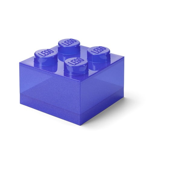 Fialový plastový dětský úložný box 25x25x18 cm – LEGO®-image-3