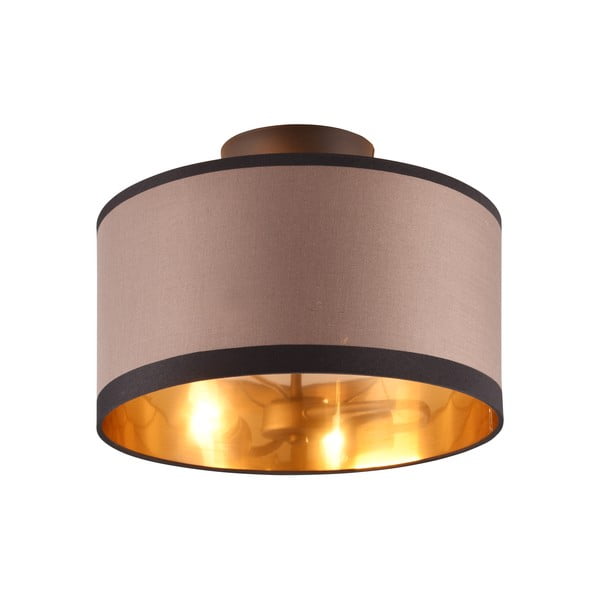 Černo-hnědé stropní svítidlo ø 30 cm Davos – Reality-image-1