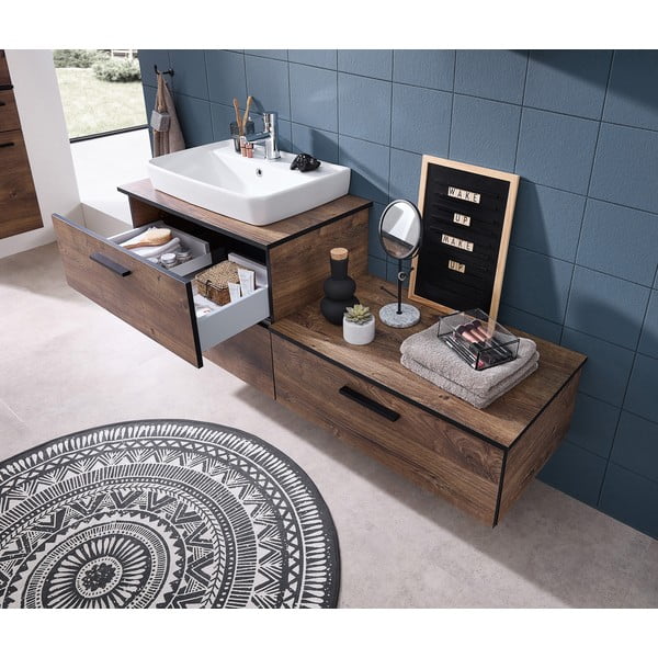 Hnědá pracovní deska v dekoru dubu 73x45 cm Set 374 - Pelipal-image-2