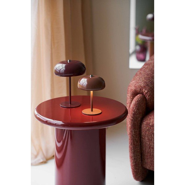 Vínová kovová stolní lampa (výška 23 cm) Margate – House Nordic-image-1