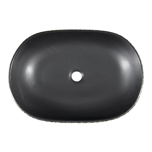 Černé/modré keramické umyvadlo 60x40 cm Priori – Sapho-image-2