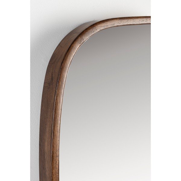 Nástěnné zrcadlo s dřevěným rámem 40x80 cm Nyko – White Label-image-3