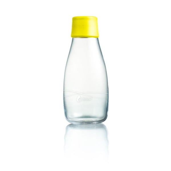 Žlutá skleněná lahev ReTap, 300 ml