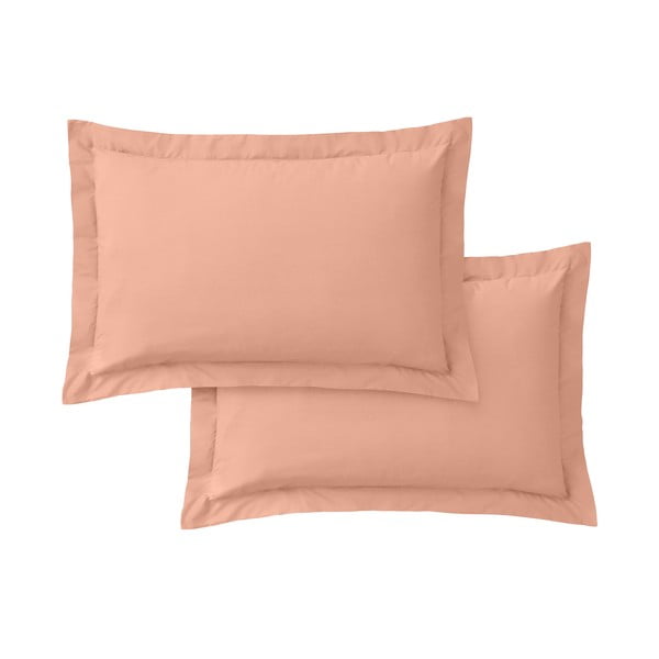 Povlaky na polštáře z bavlněného perkálu v sadě 2 ks 50x75 cm Cotton Percale – Bianca
