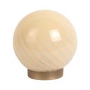 Světle žlutá stolní lampa se skleněným stínidlem (výška 17 cm) Summer Globe – Leitmotiv