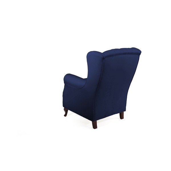Tmavě modré křeslo ušák Max Winzer Lex-image-2