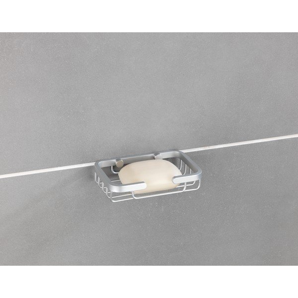 Nástěnná mýdlenka ve stříbrné barvě Wenko Gomo-image-4