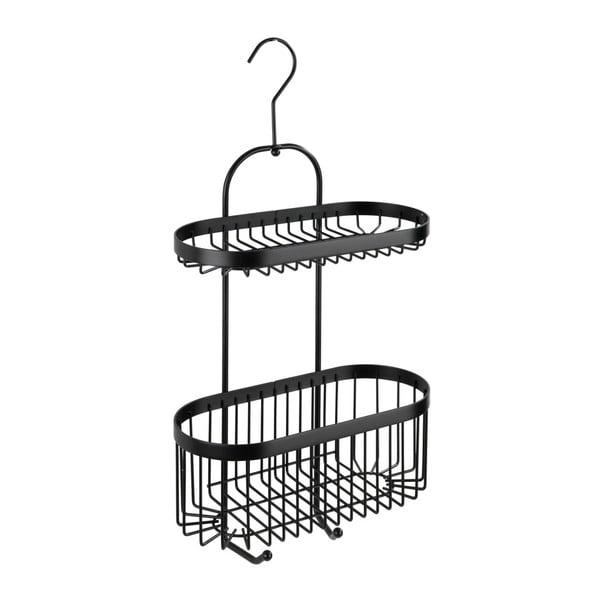 Černý závěsný košík Wenko Classic Plus 2 Tier Caddy-image-1