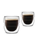 Sada 2 dvoustěnných sklenic Vialli Design Sferico, 70 ml