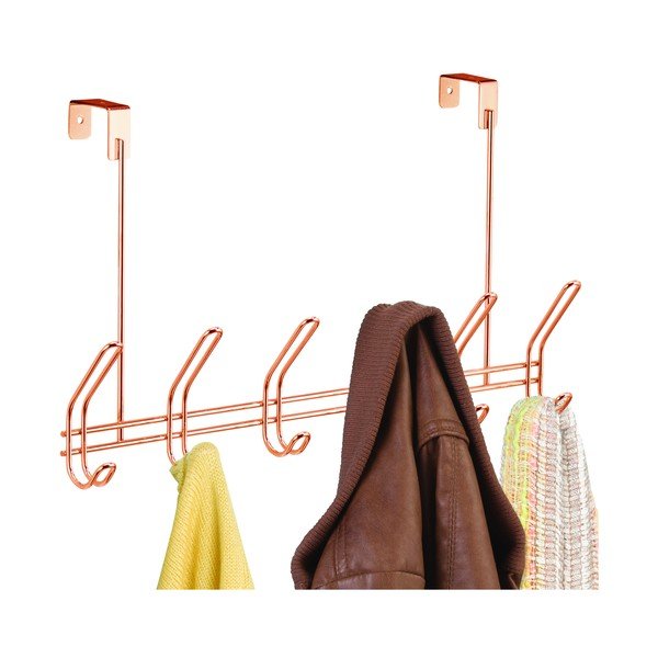 Kovový věšák na dveře v měděné barvě 48 cm Classico – iDesign-image-2