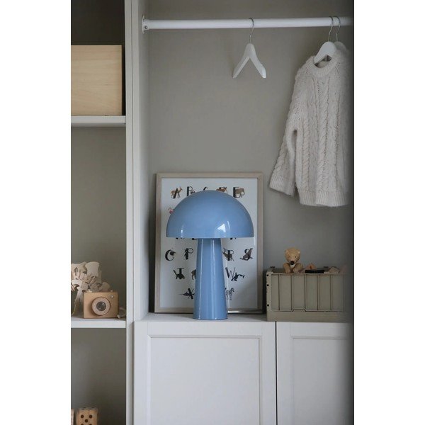 Modrá stolní lampa s kovovým stínidlem (výška 36 cm) Mantar – Markslöjd-image-2