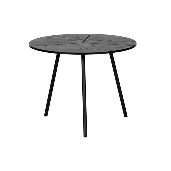 Černý konferenční stolek WOOOD Rodi, ⌀ 48 cm-image-2