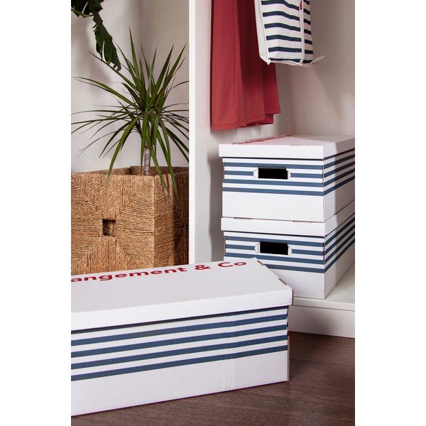 Sada 3 úložných krabic Compactor Marinieres-image-2