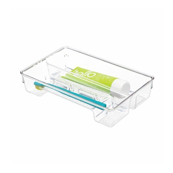 Bílý organizér InterDesign Rain, délka 24 cm