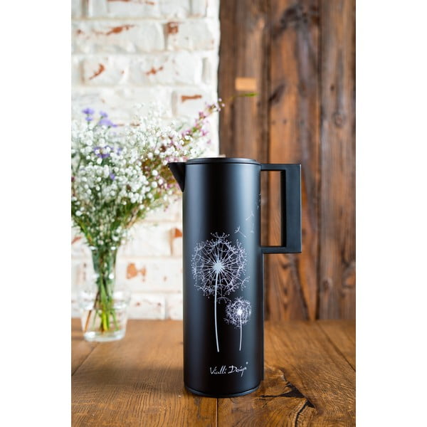 Černá termoska 1 l Corto – Vialli Design-image-1