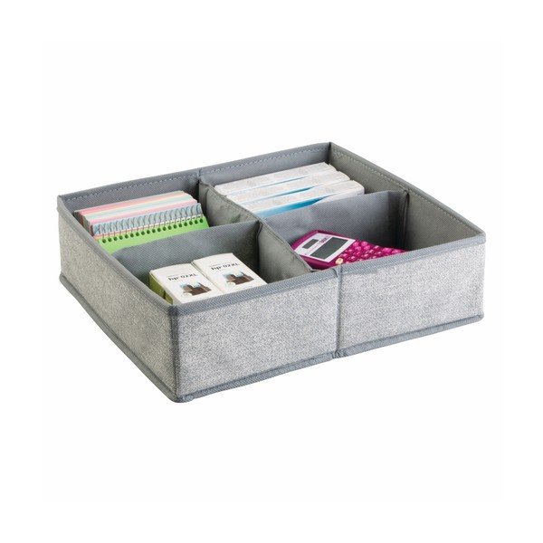 Šedý organizér se 4 díly do zásuvky InterDesign Alto, 30,5 x 35,5 cm-image-1