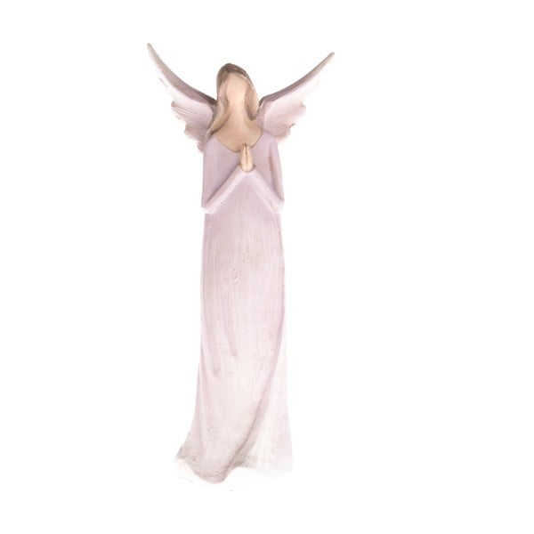Fialová dekorativní soška Dakls Praying Angel, výška 14,5 cm